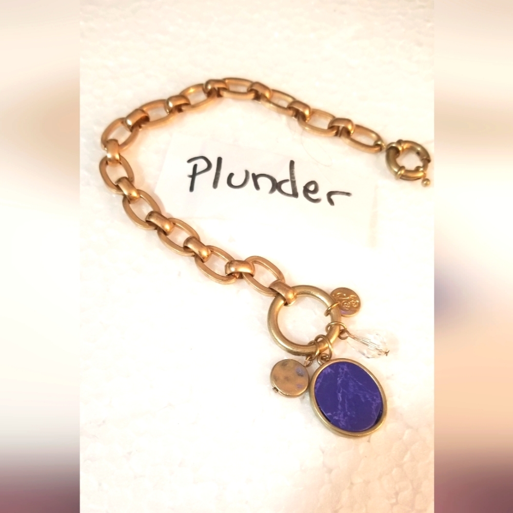 Plunder Mariah Bracelet with Blue Stone